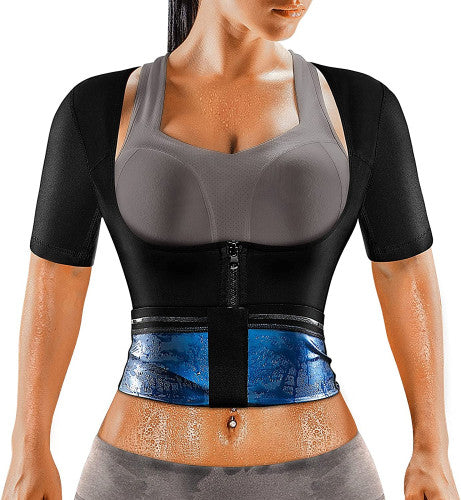 Traje Camisa De Sauna Térmica Chaleco Fitness Moldeador De Cuerpo