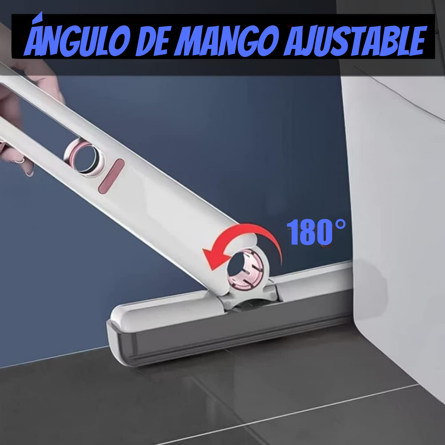Mini Limpiador Exprimible Plegable Mopa Limpia Cocina y Vidrios MN-001