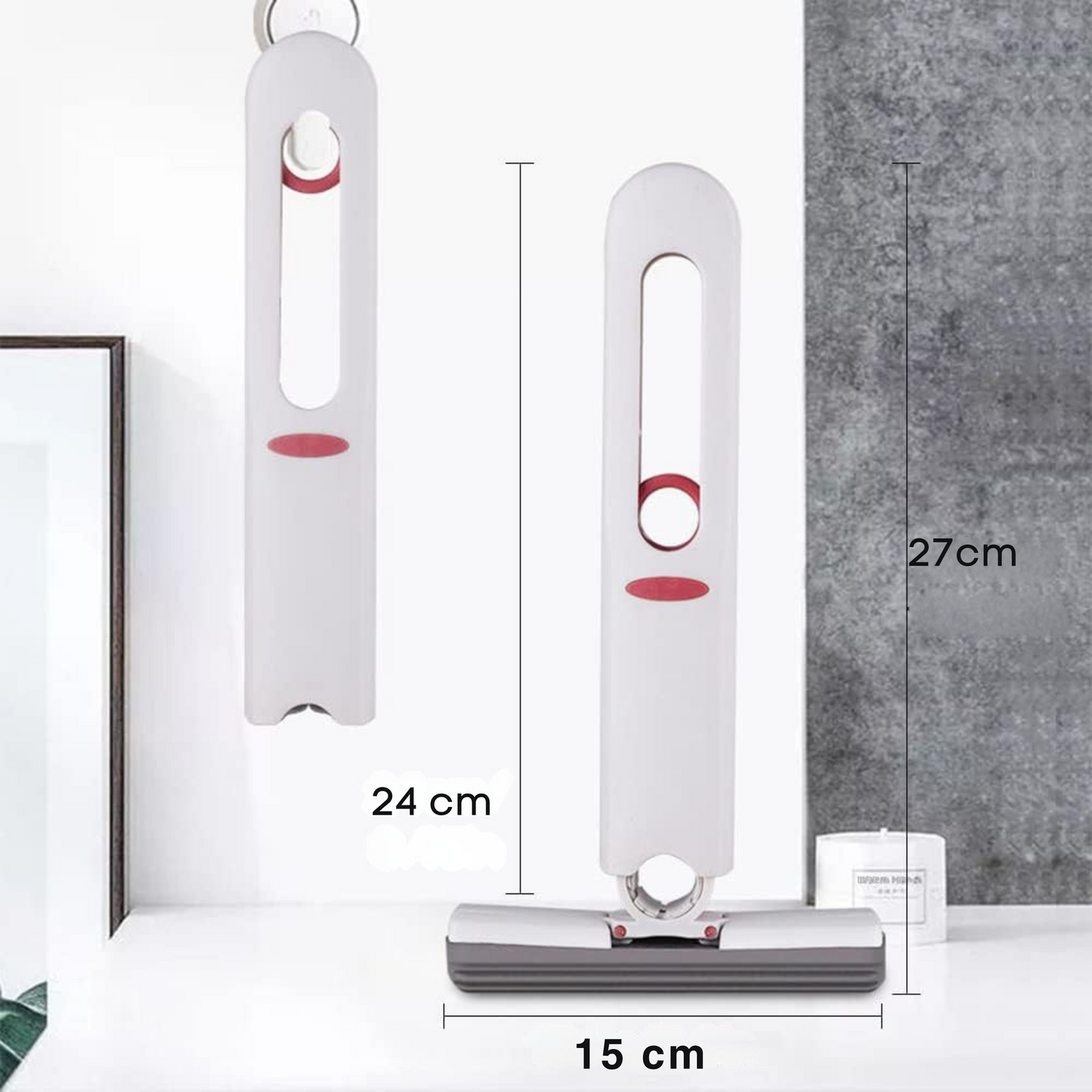 Mini Limpiador Exprimible Plegable Mopa Limpia Cocina y Vidrios MN-001