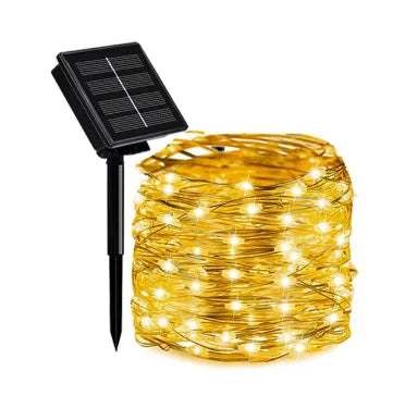 Luz Micro Led Solar Alambre 10 M